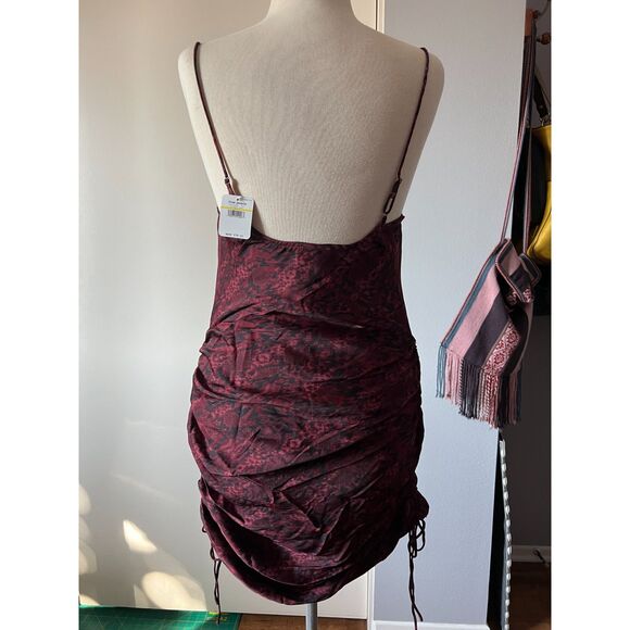 Free People Day to Night Printed Slip Dress size Medium - Picture 4 of 5